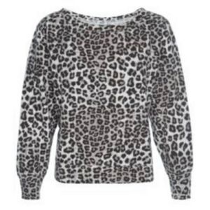 Good American snow Leopard sweatshirt L